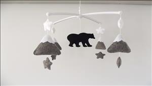 bear cot mobile