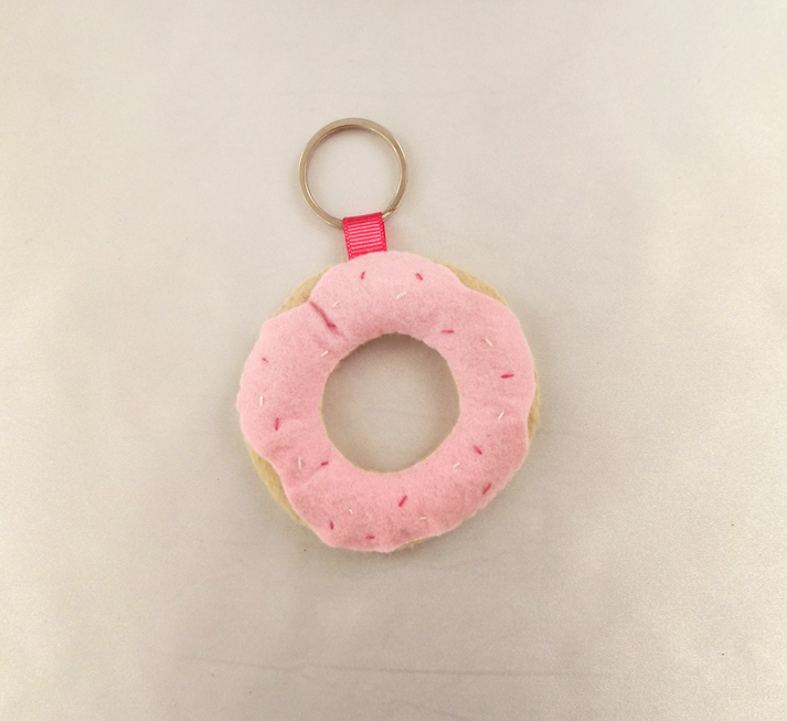 pink-donuts-backpack-keychain-pink-felt-plush-donuts-keyring-donuts-keychain-gift-for-kids-birthday-gift-cute-donuts-toy-keyring-little-donuts-bag-charm-donuts-backpack-charm-0