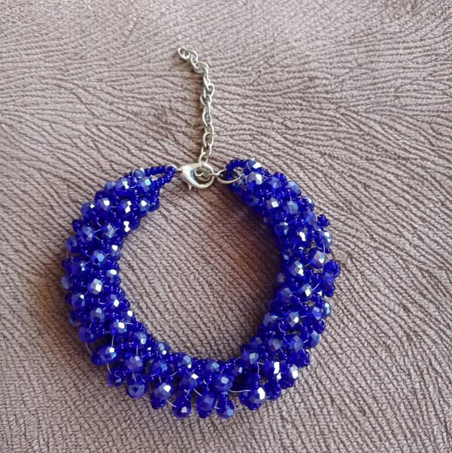 classic-blue-netted-beaded-bracelet-bracelet-for-birthday-blue-tubular-netted-beaded-bracelet-handmade-bracelet-bridal-shower-bracelet-gift-for-woman-gift-for-her-beadwork-bracelet-bead-woven-bracelet-0