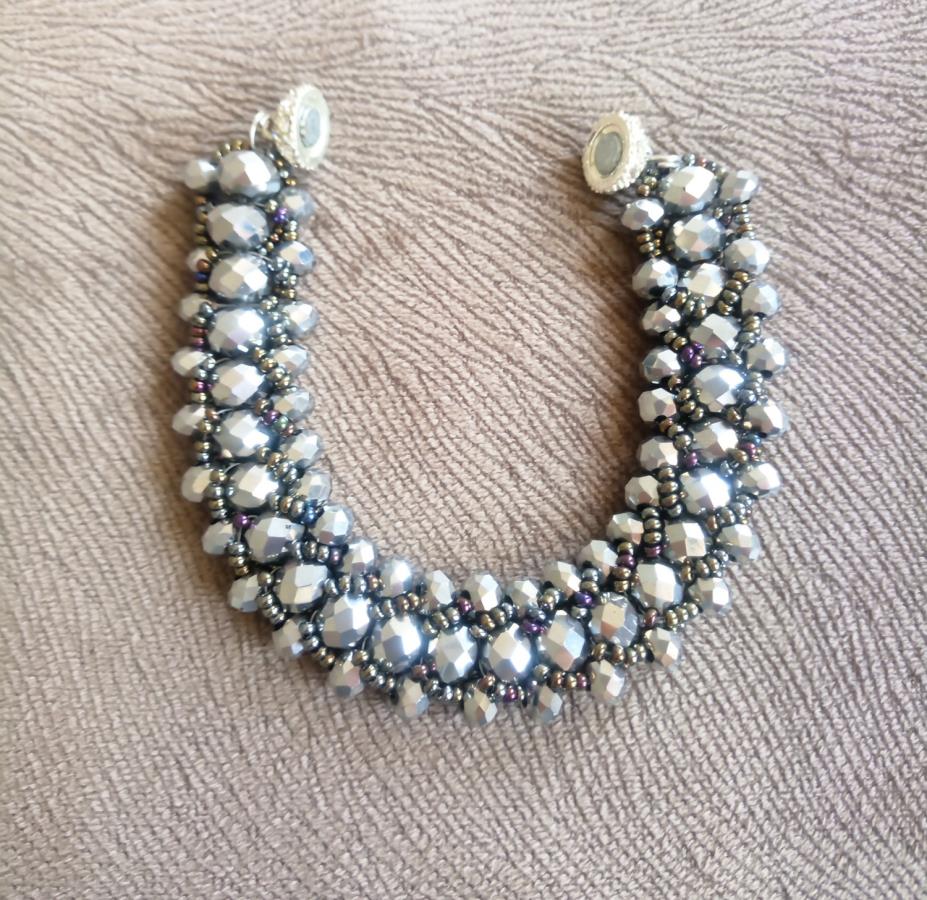 beadwork-bracelet-silver-sparkly-silver-netted-beaded-bracelet-bracelet-for-bachelorette-party-silver-netted-beaded-bracelet-bead-woven-bracelet-magnetic-clasp-bracelet-birthday-gift-gift-for-woman-gift-for-her-0