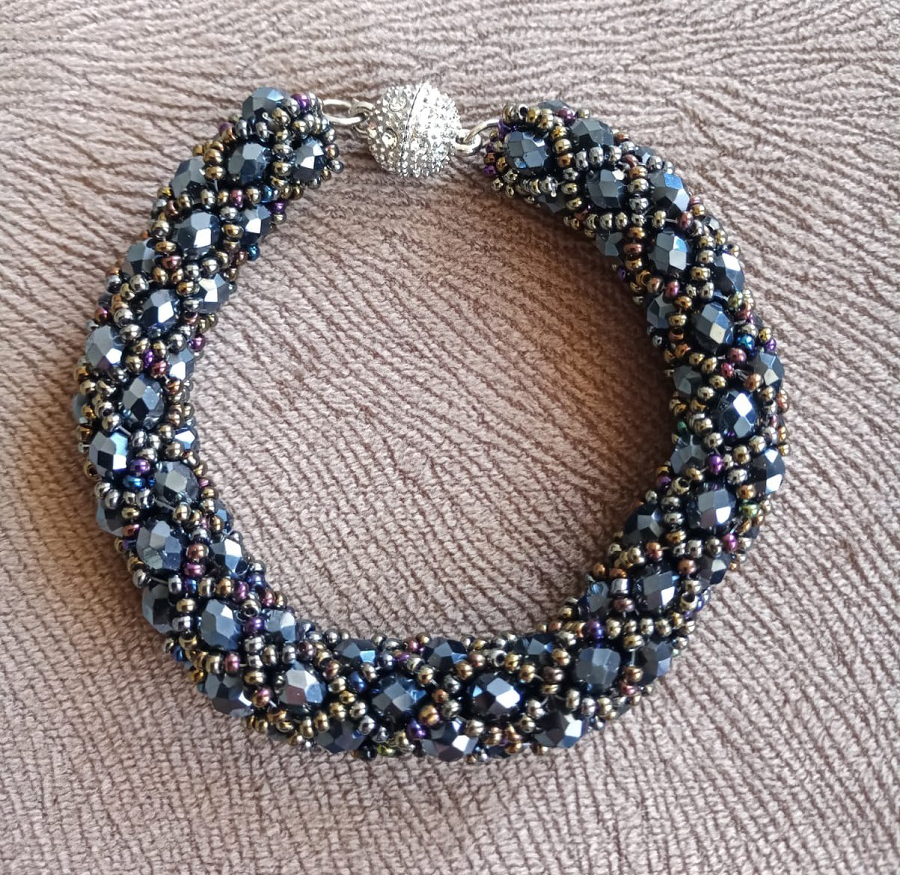 netted-beaded-bracelet-graphite-black-elegant-evening-bracelet-black-tubular-netted-beaded-bracelet-prom-bracelet-chrismas-bracelet-party-bracelet-faceted-rondelle-glass-beadwork-handmade-bracelet-beadwork-volume-bracelet-gift-for-woman-0