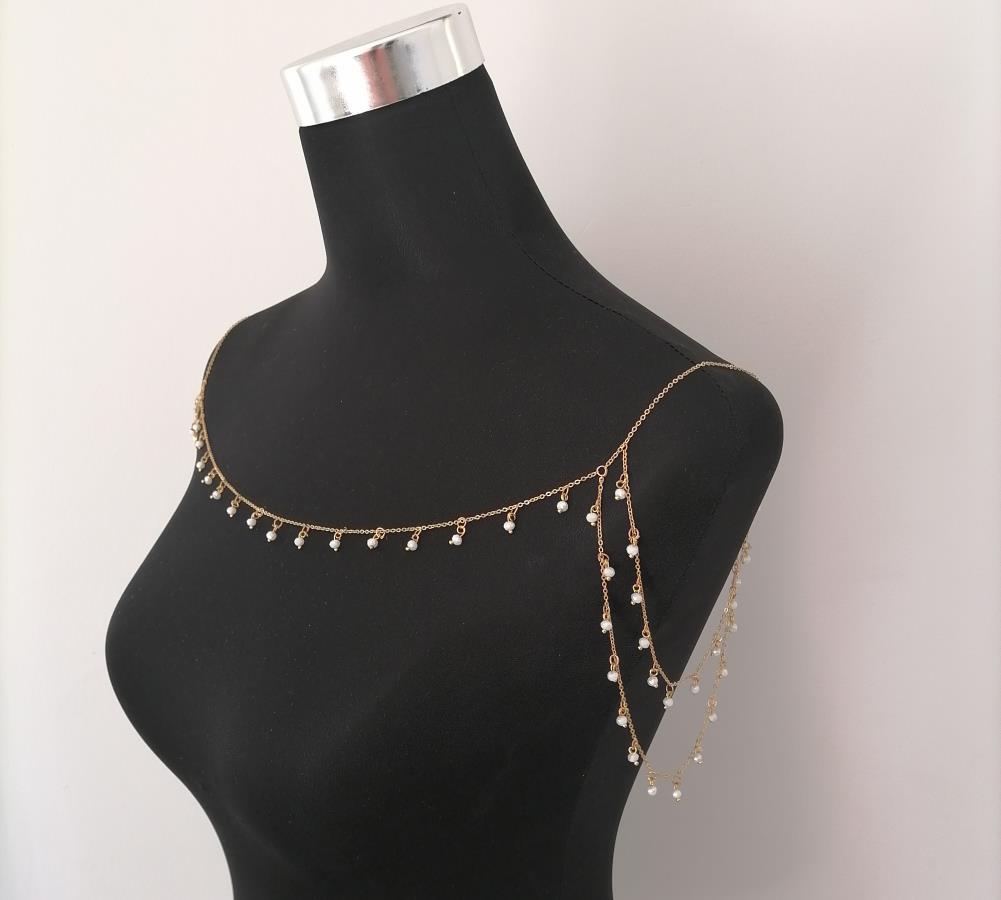 white-drop-dangle-beads-shoulders-chain-necklace-for-bride-prom-shoulder-necklace-for-queen-anne-strapless-sweetheart-straight-across-off-shoulders-dress-wedding-shoulder-accessories-body-chain-layered-body-chain-bralette-shoulder-jewelry-0