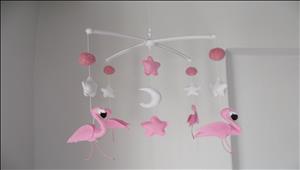 flamingo-mobile-pink-pink-white-stars-mobile-decor-for-baby-girl-nursery-flamingo-girl-crib-mobile-girl-cot-mobile-flamingo-baby-shower-gift-tropical-flamingo-mobile-mobile-for-newborn-flamingo-handy-kinderbett-mobile-flamant-mobile-b-b-3