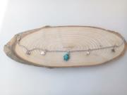 turquoise-turtle-anklet-conch-shell-anklet-sea-shell-silver-chain-anklet-gift