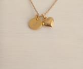 dainty-heart-necklace-gold-personalized-initial-disc-necklace-tiny-heart-charm-necklace-chain-girl-gift-ideas-girlfriend-gift-custom-letter-necklace-individual-engraved-necklace-for-woman-gift-for-her-or-girlfriend-bff-gift-flower-girl-gift-2