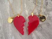 personalized-broken-heart-necklace-red-epoxy-half-heart-necklace-resin-heart-charm-necklace-two-piece-of-heart-pendant-necklace-custom-letter-necklace-individual-initial-necklace-friendship-necklace-bff-necklace-for-2-2