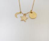 personalized-round-disc-letter-star-srescent-moon-necklace-gold-for-women-personalized-initial-coin-necklace-custom-coin-letter-necklace-star-moon-shaped-charm-necklace-star-moon-jewelry-necklace-for-woman-gift-necklace-for-girlfriend-gift-for-her-gold-plated-chain-necklace-christmas-gift-birthday-gift-bff-gift-necklace-delicate-dainty-star-moon-necklace-for-sister-minimalist-handmade-handcrafted-necklace-2