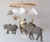 zoo-animals-crib-mobile-baby-bedroom-mobile-decor-gold-stars-baby-mobile-africa-animals-nursery-mobile-giraffe-zebra-elephant-rhinoceros-mobile-baby-shower-gift-safari-baby-mobile-girl-boy-gift-for-newborn-infant-christening-gift-3