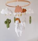 cactus-llama-baby-crib-mobile-nursery-gold-stars-cot-mobile-neutral-boho-nurser
