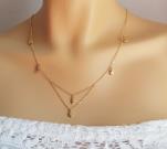 tiny-multi-drop-dangle-stars-necklace-gold-dangling-plain-stars-necklace-dainty