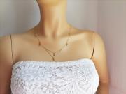 tiny-multi-drop-dangle-stars-necklace-gold-dangling-plain-stars-necklace-dainty-layering-necklace-gold-gift-for-her-gift-for-woman-gift-for-girlfriend-small-little-stars-necklace-mini-stars-necklace-3