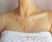tiny-multi-drop-dangle-stars-necklace-gold-dangling-plain-stars-necklace-dainty-layering-necklace-gold-gift-for-her-gift-for-woman-gift-for-girlfriend-small-little-stars-necklace-mini-stars-necklace-4