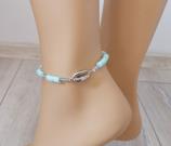 silver-sea-shell-pendant-anklet-buy-mint-light-blue-heishi-stack-anklet-for-wome