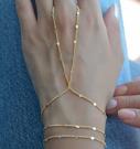 chicque-boho-beaded-ring-bracelet-hand-chain-buy-elegant-slave-bracelet-for-women-girl-gift-for-her-gift-for-girlfriend-bridal-wedding-bracelet-harness-bracelet-handkedja-armband-ring-chain-attached-bracelet-finger-satellite-bracelet-soldered-ball-gold-chains-bracelet-party-festival-hand-jewelry-2