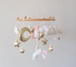 flying-rabbit-baby-crib-mobile-pink-gold-white-felt-hot-air-balon-bunny-cot-mobi