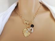 mixed-charm-necklace-gold-heart-pendant-paperclip-chain-necklace-personalized-ro