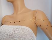 royal-navy-blue-crystal-beads-shoulders-necklace-chain-delicate-sholder-necklace
