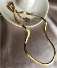 gold-herringbone-chain-necklace-stainless-steel-dainty-snake-chain-necklace-elegant-necklace-for-women-thin-herringbone-necklace-flat-snake-chain-gold-delicate-gold-chain-gift-for-her-gift-for-girlfriend-trendy-jewelry-gift-2
