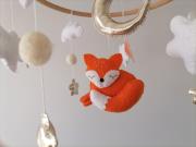 fox-baby-mobile-white-stars-clouds-mobile-felt-fox-crib-mobile-neutral-nursery-decor-gold-stars-moon-mobile-fox-cot-mobile-baby-shower-gift-hanging-mobile-fox-ceiling-mobile-gift-for-newborn-wool-balls-baby-mobile-2