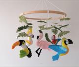 pink-flamingo-baby-mobile-parrot-baby-nursery-mobile-felt-tropical-birds-baby-mo